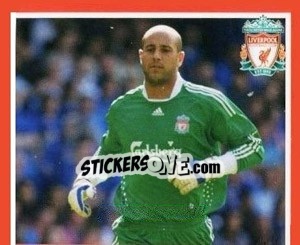 Sticker Pepe Reina - Liverpool FC 2008-2009 - Panini