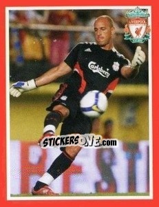 Cromo Pepe Reina - Liverpool FC 2008-2009 - Panini