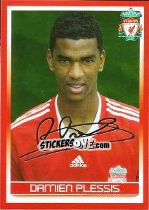 Sticker Damien Plessis - Liverpool FC 2008-2009 n. 153 - Panini