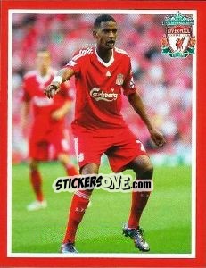 Sticker Damien Plessis - Liverpool FC 2008-2009 - Panini