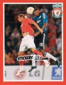 Sticker Damien Plessis - Liverpool FC 2008-2009 - Panini