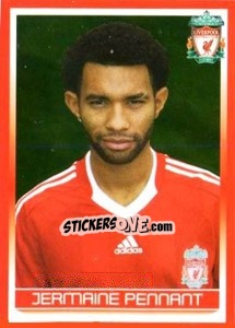 Sticker Jermaine Pennant - Liverpool FC 2008-2009 - Panini