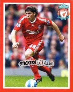 Sticker Emiliano Insua - Liverpool FC 2008-2009 - Panini