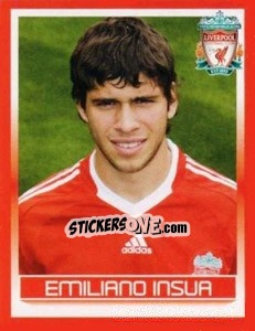 Sticker Emiliano Insua - Liverpool FC 2008-2009 - Panini