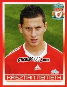 Sticker Krisztian Nemeth - Liverpool FC 2008-2009 - Panini