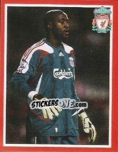 Cromo Charles Itandje - Liverpool FC 2008-2009 - Panini