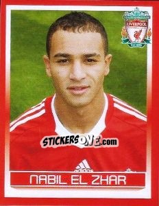 Sticker Nabil El Zhar - Liverpool FC 2008-2009 - Panini