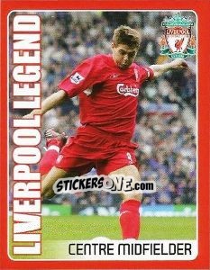 Sticker Steven Gerrard - Liverpool FC 2008-2009 n. 196 - Panini