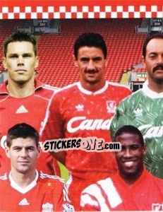 Sticker Liverpool Legends Team Photo - Liverpool FC 2008-2009 n. 200 - Panini