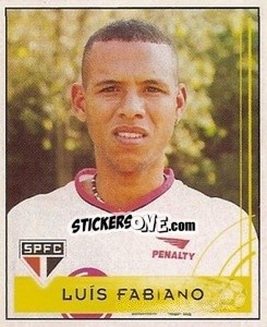 Cromo Luís Fabiano - Campeonato Brasileiro 2001 - Panini