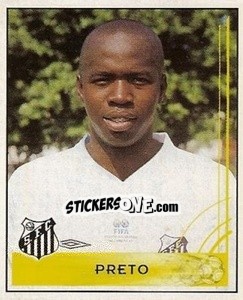 Sticker Preto - Campeonato Brasileiro 2001 n. 153 - Panini