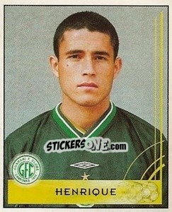 Cromo Henrique - Campeonato Brasileiro 2001 n. 187 - Panini