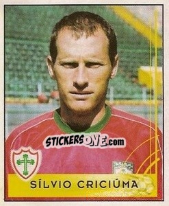 Cromo Silvio Criciúma - Campeonato Brasileiro 2001 - Panini