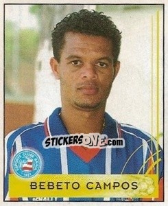Cromo Bebeto Campos - Campeonato Brasileiro 2001 - Panini