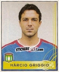 Cromo Márcio Griggio - Campeonato Brasileiro 2001 - Panini
