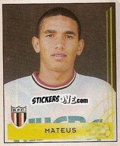 Sticker Mateus - Campeonato Brasileiro 2001 - Panini