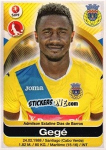 Cromo Gege - Futebol 2016-2017 - Panini