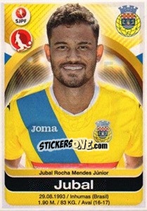 Sticker Jubal - Futebol 2016-2017 - Panini