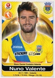 Figurina Nuno Valente - Futebol 2016-2017 - Panini