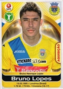 Cromo Bruno Lopes - Futebol 2016-2017 - Panini