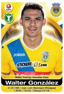 Cromo Walter González - Futebol 2016-2017 - Panini