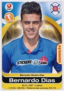 Sticker Bernardo Dias - Futebol 2016-2017 - Panini
