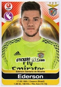 Sticker Ederson - Futebol 2016-2017 n. 36 - Panini