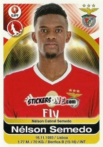 Sticker Nelson Semedo - Futebol 2016-2017 - Panini