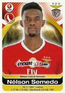 Sticker Nelson Semedo - Futebol 2016-2017 n. 38 - Panini
