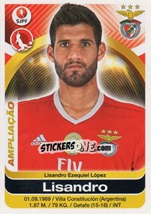 Sticker Lisandro López - Futebol 2016-2017 - Panini