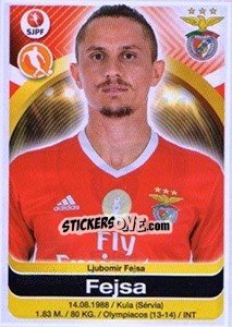 Sticker Ljubomir Fejsa - Futebol 2016-2017 n. 44 - Panini