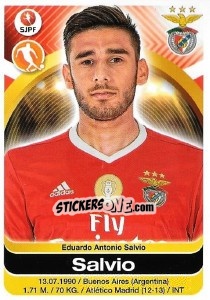 Figurina Salvio - Futebol 2016-2017 - Panini