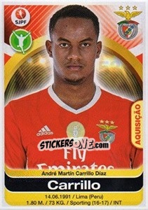 Cromo André Carrillo - Futebol 2016-2017 - Panini