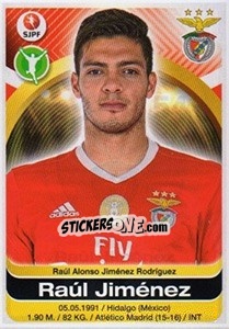 Sticker Raul Jimenez - Futebol 2016-2017 - Panini