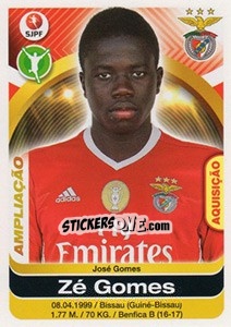 Sticker Ze Gomes - Futebol 2016-2017 n. 54bis - Panini