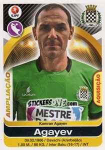 Cromo Agayev - Futebol 2016-2017 n. 69bis - Panini