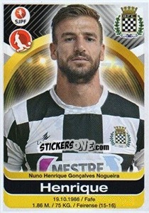 Sticker Henrique - Futebol 2016-2017 - Panini