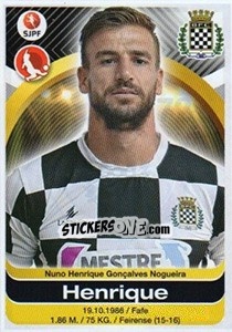 Figurina Henrique - Futebol 2016-2017 - Panini