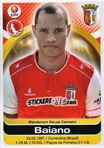 Sticker Baiano - Futebol 2016-2017 n. 88 - Panini
