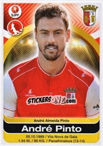 Sticker Andre Pinto - Futebol 2016-2017 - Panini