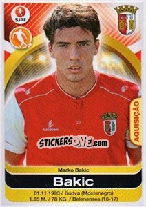 Sticker Bakic - Futebol 2016-2017 n. 93 - Panini