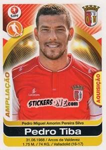 Sticker Pedro Tiba - Futebol 2016-2017 - Panini