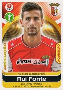 Figurina Rui Fonte - Futebol 2016-2017 - Panini