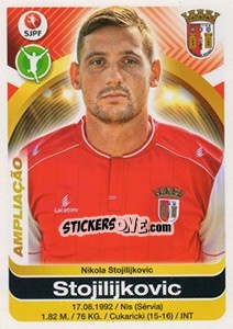Sticker Stojiljkovic - Futebol 2016-2017 - Panini