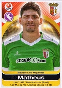 Sticker Matheus - Futebol 2016-2017 n. 101 - Panini