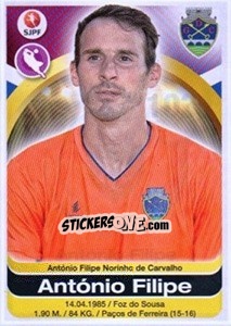 Figurina Antonio Filipe - Futebol 2016-2017 - Panini