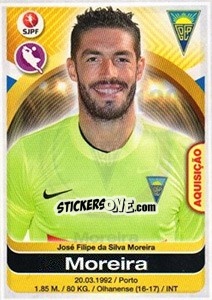Sticker Moreira - Futebol 2016-2017 n. 120 - Panini