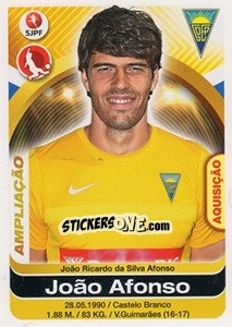 Sticker Joao Afonso - Futebol 2016-2017 - Panini