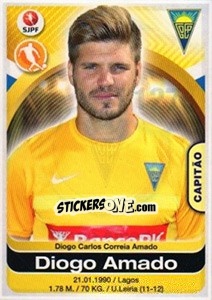 Sticker Diogo Amado - Futebol 2016-2017 n. 127 - Panini