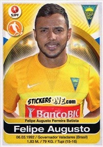 Sticker Felipe Augusto - Futebol 2016-2017 n. 131 - Panini
